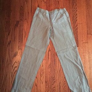 Draw string cotton pants from New York & company